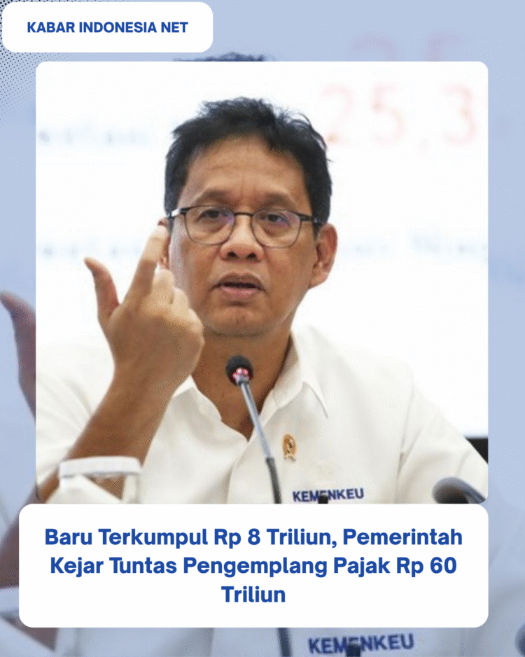 Baru Terkumpul Rp 8 Triliun, Pemerintah Kejar Tuntas Pengemplang Pajak Rp 60 Triliun